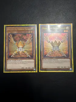 Yu-Gi-Oh! x1 Herald of Orange Light NM/VLP OP07-EN001 Ultimate Rare - Image 1