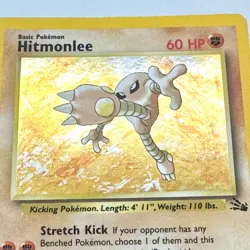 Hitmonlee 7/62 Fossil Holo Rare 1999 Vintage Pokemon TCG Card LP-NM - Image 3