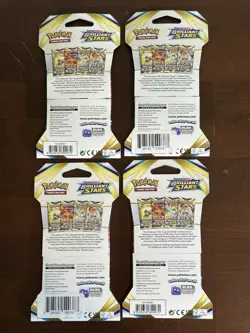 Pokemon Card Brilliant Stars Sleeved Booster Pack X4 Charizard Art Set! New Rare - Image 2