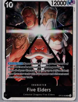 Five Elders OP13-082 SR Carrying on His Will - ONE PIECE Card Game English - Image 1