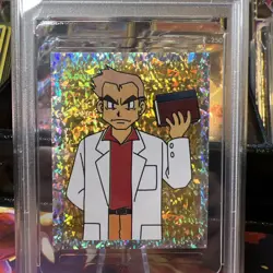 Professor Oak Prism Holo PSA 10 Pokemon Sticker / Card S33 1999 Merlin GEM MINT - Image 2