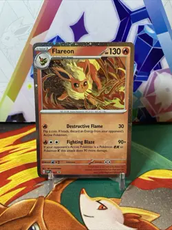 Flareon -Pokemon Tcg Holo Prismatic Evolutions Black Star Promo Card SVP 167 - Image 1