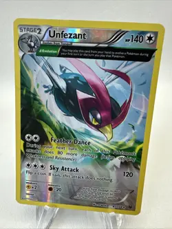 Unfezant (81 Delta) 81/108 Roaring Skies Reverse Holo Pokemon TCG Card MP 2015 - Image 1