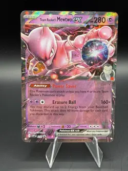 Team Rocket's Mewtwo ex 216 Sv: Scarlet & Violet Promo Cards Holo - Image 1