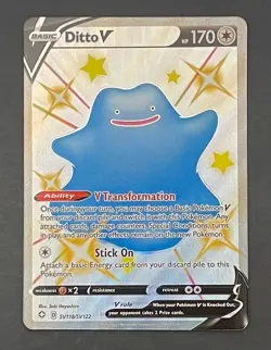 Pokemon Card Ditto V SV118/SV122 Shining Fates - Near Mint - Image 1