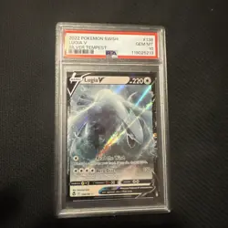 Pokemon Lugia v TCG Silver Tempest Holo Ultra Rare Card 138/195 PSA 10 - Image 1
