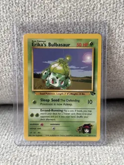 2000 Pokemon TCG Erika’s Bulbasaur VINTAGE Uncommon Gym Challenge Card MINT #39 - Image 1