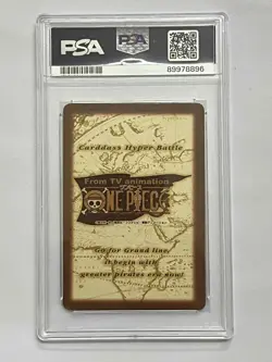 One Piece Card Hyper Battle 2001 Carddass Strawhat Pirates S101 Holo NM PSA 10 - Image 2
