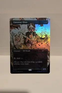 Llanowar Elves Secret Lair Encyclopedia Of Magic Foil Near Mint MTG - Image 1