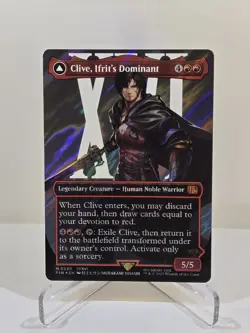 MTG Clive, Ifrit's Dominant (Borderless) (Surge Foil) #0530 Final Fantasy - Image 1