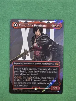MTG Clive, Ifrit's Dominant (Borderless) (Surge Foil) #0530 Final Fantasy - Image 3