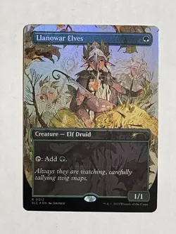 Llanowar Elves |Foil NM| Encyclopedia Secret Lair Magic MTG - Image 1