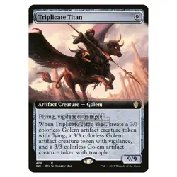 Triplicate Titan (Extended Art) Commander 2021- (Non-Foil)(NM) - Image 1