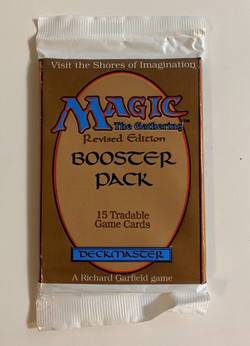 MTG - Revised Booster Pack - Magic the Gathering, Factory Sealed 1994 - Image 1
