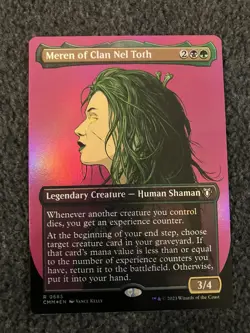 Magic MTG - Meren of Clan Nel Toth (Borderless) Foil - Commander Masters - Image 1