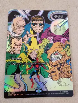 Hex - #17 Foil (Borderless) Marvel Universe Eternal-Legal Spider Man - Mtg - Image 1
