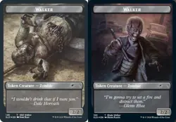 1x Walker (Blade Walker) Token // Walker (Well Walker) Token - Foil Light Play, - Image 1