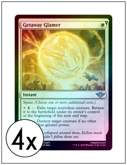 4x Getaway Glamer, Outlaws of Thunder Junction, Foil, Magic MTG NM - Image 1