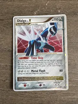 Pokemon TCG Dialga LV.X Blackstar Promotional Holo Card DP17 - Image 1