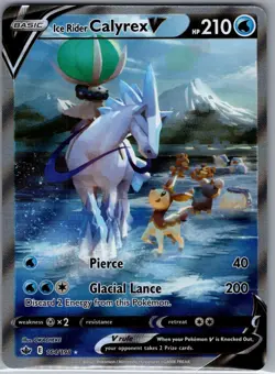 Ice Rider Calyrex V 164/198 Alt Art Chilling Reign - Pokemon Card - NM - Image 1