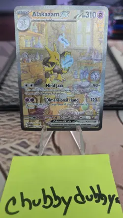 Pokemon TCG Alakazam EX 201/165 Special Illustration Rare Scarlet and Violet 151 - Image 1