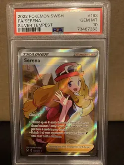 Pokemon SWSH 2022 #193 FA/Serena Silver Tempest PSA 10 GEM MT - Image 1
