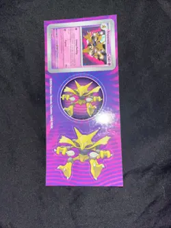 SEALED POKEMON PROMO: ALAKAZAM 082/167 COSMOS HOLO WITH STICKERS - Image 4
