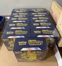 Lot Of 11! Pokemon Surging Sparks ETB Elite Trainer Box 11x - Image 1