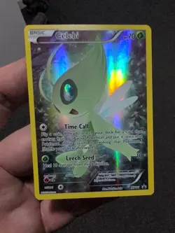 Celebi XY111 Full Art Holo Mythical Collection Promo Pokemon - Image 1