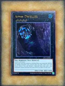 Yugioh Abyss Dweller OP13-EN002 Ultimate Rare NM - Image 1