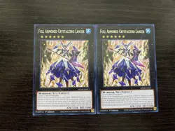 2x Full Armored Crystalzero Lancer 1st Edition Rare MZMI-EN053 Yu-Gi-Oh! - Image 1