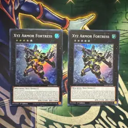 Yugioh! Xyz Armor Fortress AGOV-EN040 x2 Super Rare 1st Edition NM - Image 1