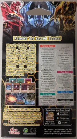 YUGIOH 1ST ED SACRED BEASTS STRUCTURE DECK (FACTORY SEALED/NEW) - Image 2