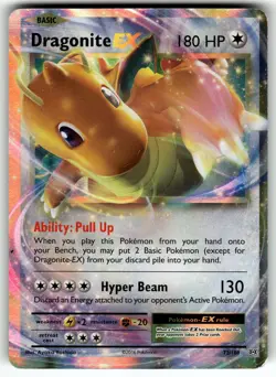 Dragonite EX 72/108 XY - Evolutions HP Pokemon Card TCG - Image 1