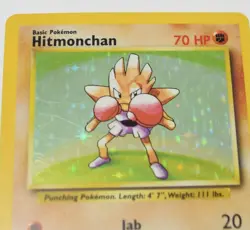 Pokemon Card Hitmonchan Base Unlimited 2000 Holo 7/102 NM - Image 2