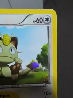 Pokemon Meowth Holo Secret Rare Black White Noble Victories Card 102/101 Pokemon - Image 3