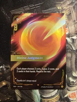 Divine Judgement 244/298 League of Legends Riftbound Epic Foil NM English Card - Image 1