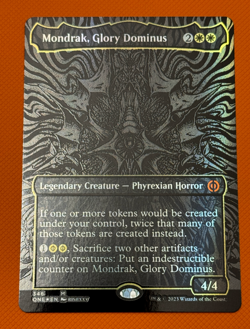 Mondrak, Glory Dominus (Oil Slick Raised Foil) Phyrexia: All Will Be One Foil - Image 1