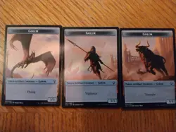 Triplicate Titan Commander 2021 Regular + Three 3/3 Golem Tokens - Image 2
