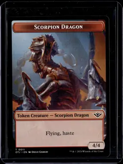 Scorpion Dragon - 11 - Token - OTJ - NM - MTG Magic the Gathering - Image 1