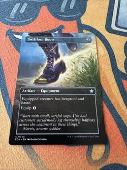 Swiftfoot Boots - Borderless (Non-Foil) - MTG Foundations #355 - NM - Image 1