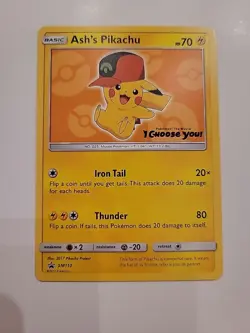 2017 Pokemon TCG - Sun & Moon Promo Ash's Pikachu Lot - SM 110 111 112 113 114 - Image 2