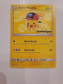 2017 Pokemon TCG - Sun & Moon Promo Ash's Pikachu Lot - SM 110 111 112 113 114 - Image 4