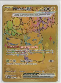 Pikachu ex 179/131 Hyper Rare Pokemon TCG Sv: Prismatic Evolutions - Image 1