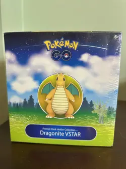 POKEMON GO PREMIER DECK HOLDER BOX DRAGONITE V STAR COLLECTION SEALED BRAND NEW - Image 1