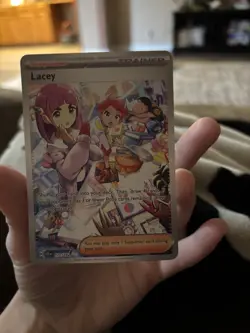 Pokemon TCG Lacey 172/142 Stellar Crown Special Illustration Rare Holo Trainer - Image 1