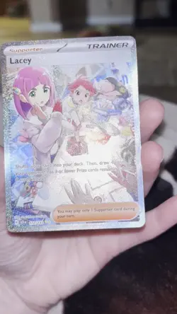 Pokemon TCG Lacey 172/142 Stellar Crown Special Illustration Rare Holo Trainer - Image 2