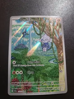 Meditite 153/142 Illustration Rare Full Art - Pokemon Stellar Crown SV07 - NM/M - Image 1
