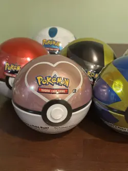 Pokeball Tin Set X 6 Pokemon Tcg RARE BALLS! RARE TINS! RARE CODES! See Photos! - Image 3