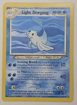 Pokemon TCG Light Dewgong 45/105 Neo Destiny 2000 LP - Image 2